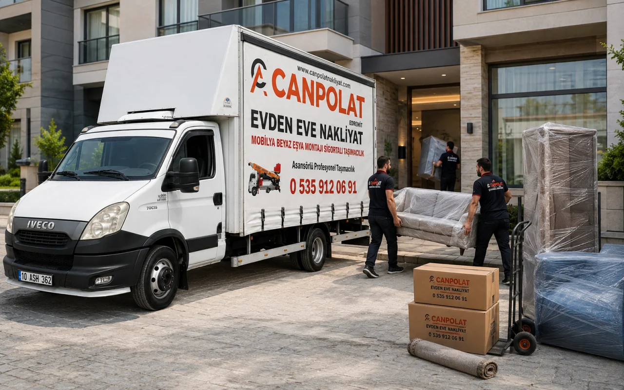 Canpolat Nakliyat ekibi evden eve taşıma çalışmasında