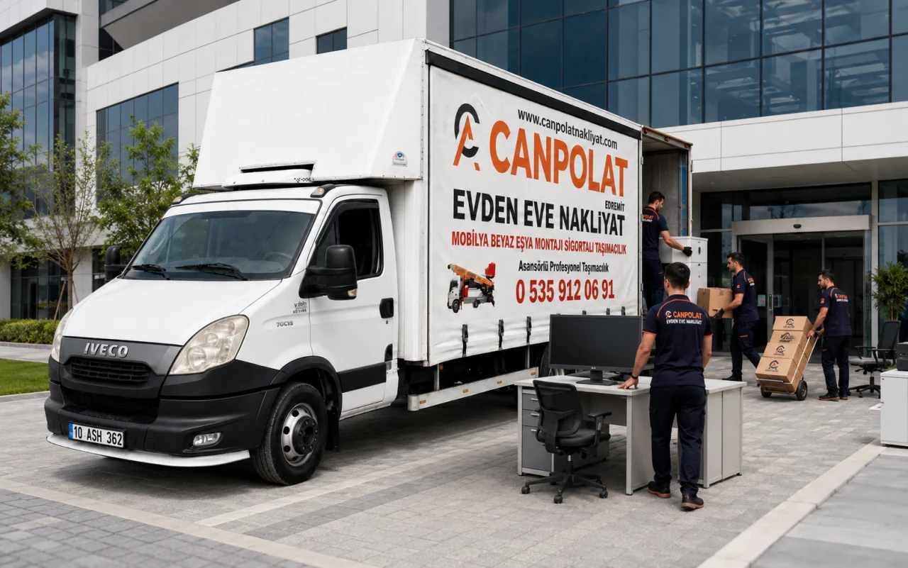 Canpolat Nakliyat ekibi ofis taşımasında